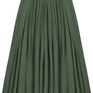 Women Casual Maxi Skirt Flowy Bohemian Renaissance Long Skirts